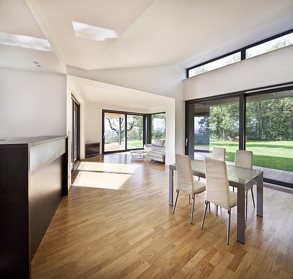 Timber flooring in open space home image