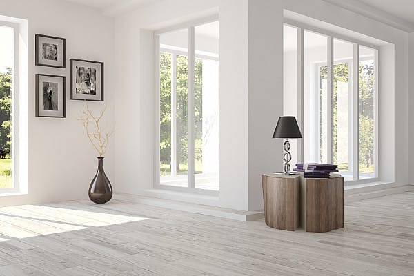Tile flooring, grey oak imitation image