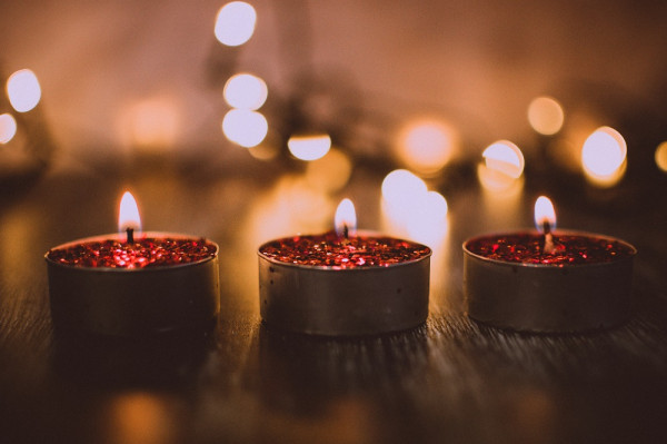Creating a Romantic Evening with Paraffin Wax Candles on New Flooring