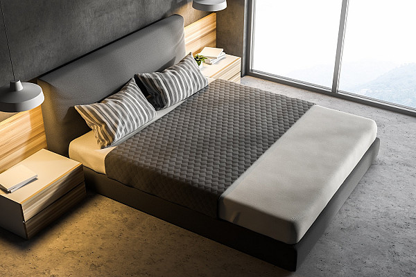 Grey carpet for a bedroom