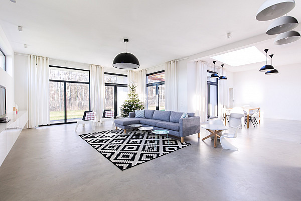Concrete floor for home image